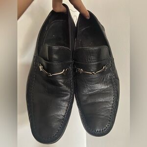 Bruno Magli Men's Black Loafer Shoes Size 7.5 Leather Loafers dress shoes